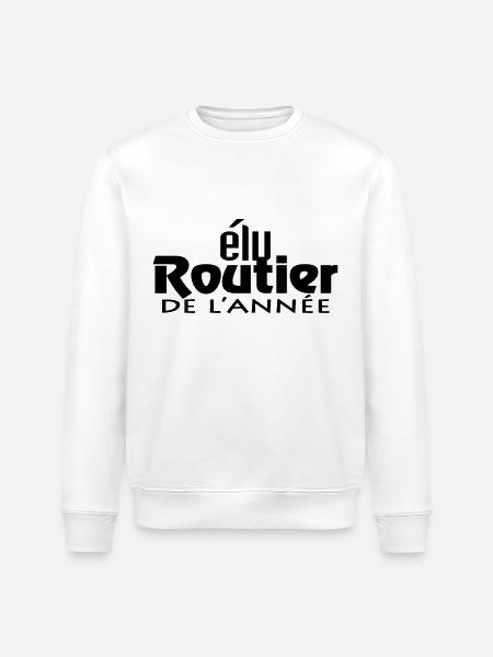 Routier de l'annee (2c,1c) - Sweat bio ROLLER Stanley/Stella Unisexe - blanc