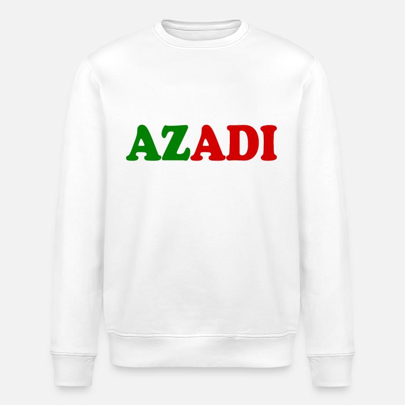 Azadi - Stanley/Stella ROLLER Unisex Organic Sweatshirt - white