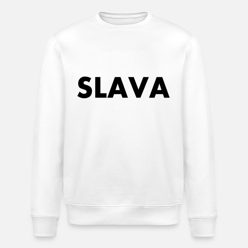 Slava - Sweat bio ROLLER Stanley/Stella Unisexe - blanc