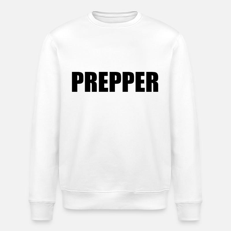 Prepper - Sweat bio ROLLER Stanley/Stella Unisexe - blanc