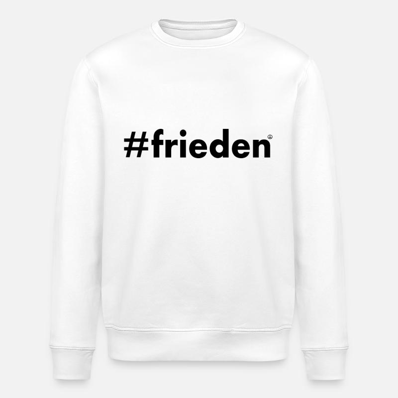Frieden - Stanley/Stella Unisex Bio-Sweatshirt ROLLER - Weiß