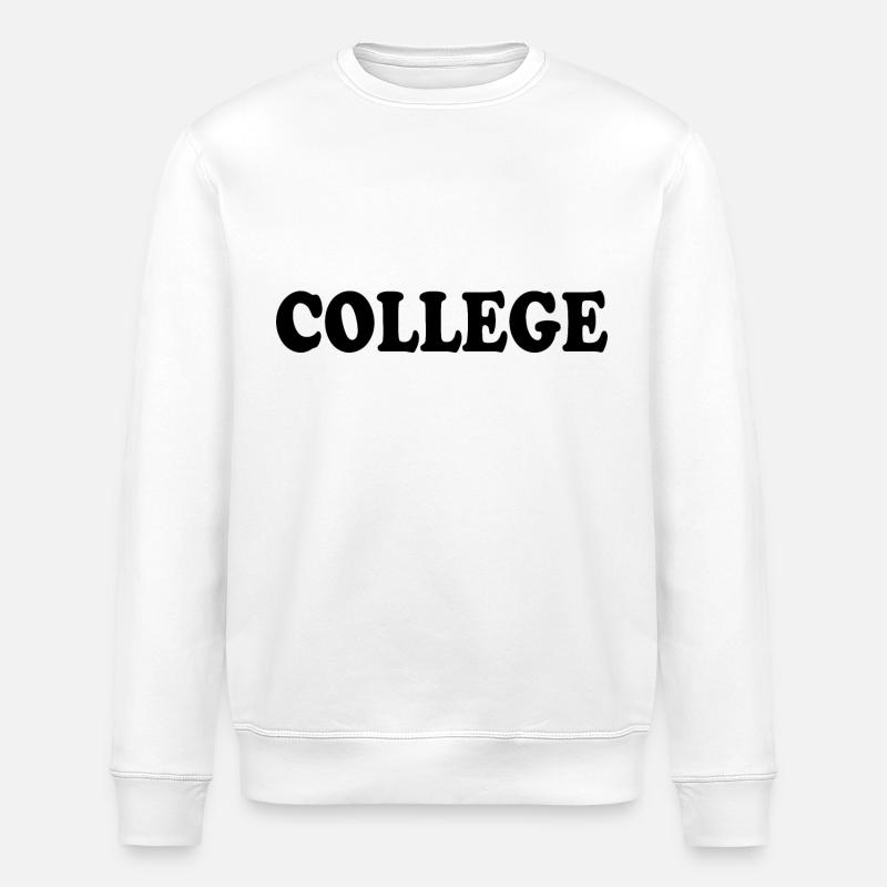 College - Sweat bio ROLLER Stanley/Stella Unisexe - blanc