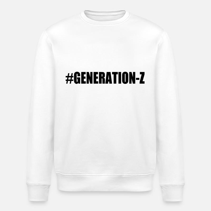Génération z - Sweat bio ROLLER Stanley/Stella Unisexe - blanc