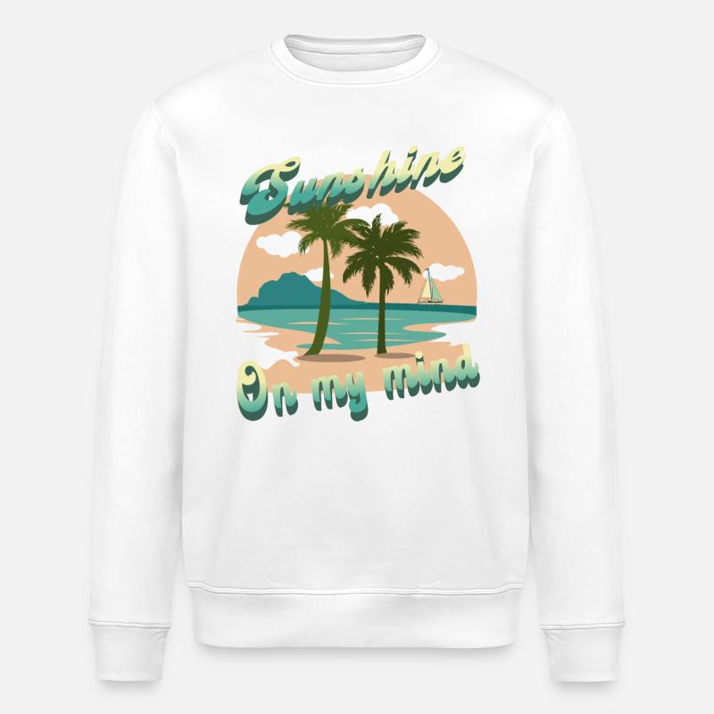 Rêver du soleil - Sweat bio ROLLER Stanley/Stella Unisexe - blanc