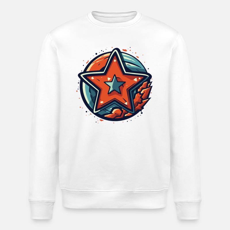 Ein mächtiger Stern - Stanley/Stella Unisex Bio-Sweatshirt ROLLER - Weiß