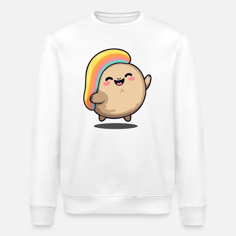 Heureux truc chibi mignon - Sweat bio ROLLER Stanley/Stella Unisexe - blanc