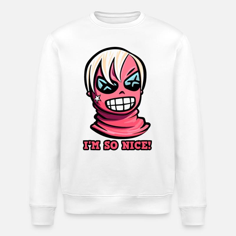 Ich bin so nett - Stanley/Stella Unisex Bio-Sweatshirt ROLLER - Weiß