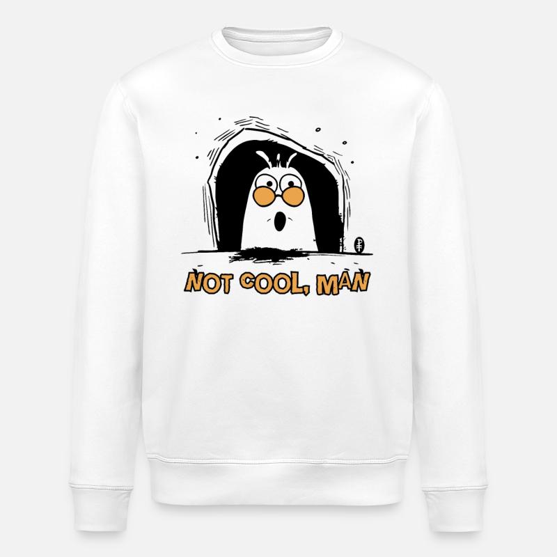 That's not cool, man - Stanley/Stella ROLLER Unisex Organic Sweatshirt - white