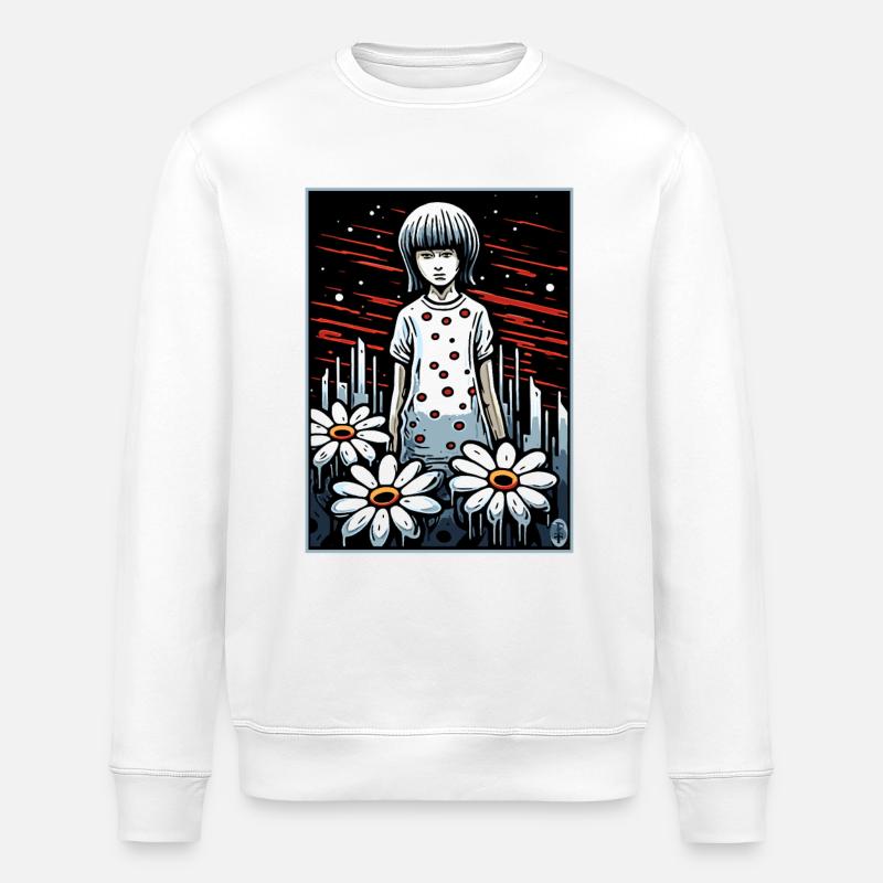 Schwere Melancholie oder Schlaflosigkeit - Stanley/Stella Unisex Bio-Sweatshirt ROLLER - Weiß