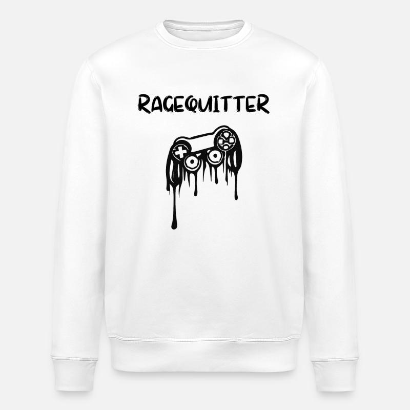 RAGEQUITTER - Stanley/Stella Unisex Bio-Sweatshirt ROLLER - Weiß