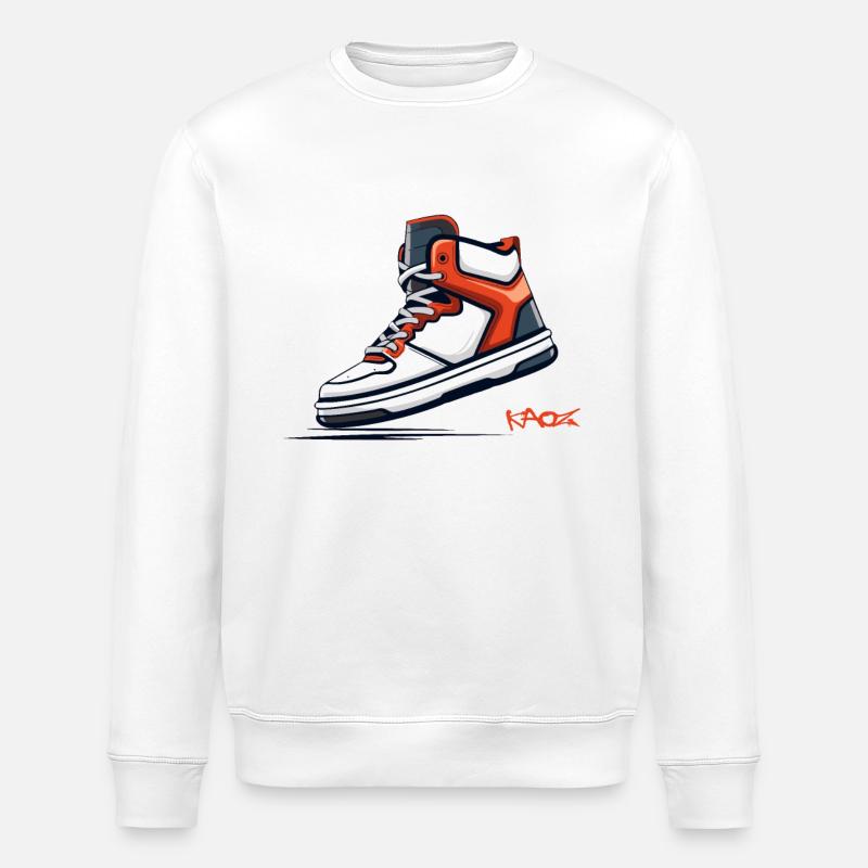 Fan de baskets Turnschuh - Sweat bio ROLLER Stanley/Stella Unisexe - blanc