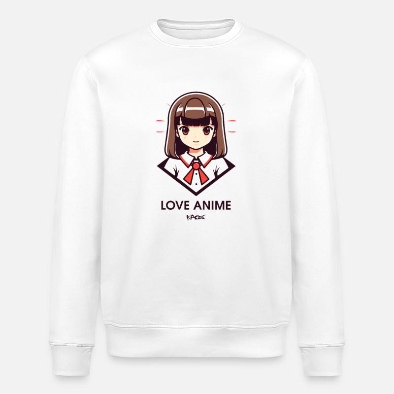 J’adore les anime - Sweat bio ROLLER Stanley/Stella Unisexe - blanc