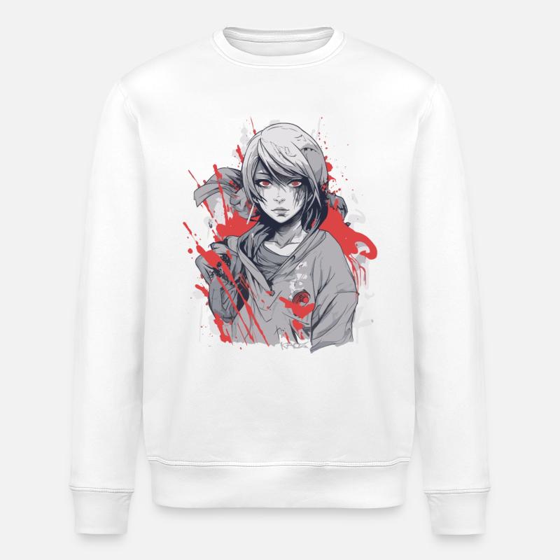 Fille animée unique - Sweat bio ROLLER Stanley/Stella Unisexe - blanc