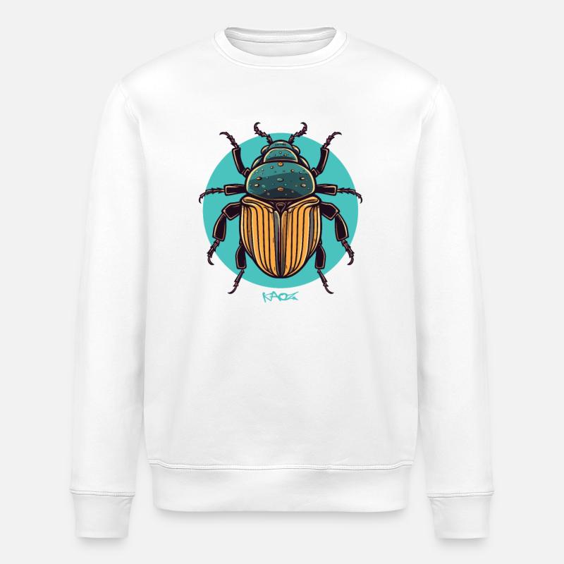 Gros insecte gras - Sweat bio ROLLER Stanley/Stella Unisexe - blanc