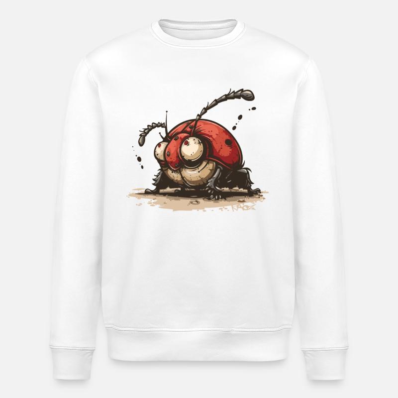 Drôle d’insecte coccinelle super spécial - Sweat bio ROLLER Stanley/Stella Unisexe - blanc