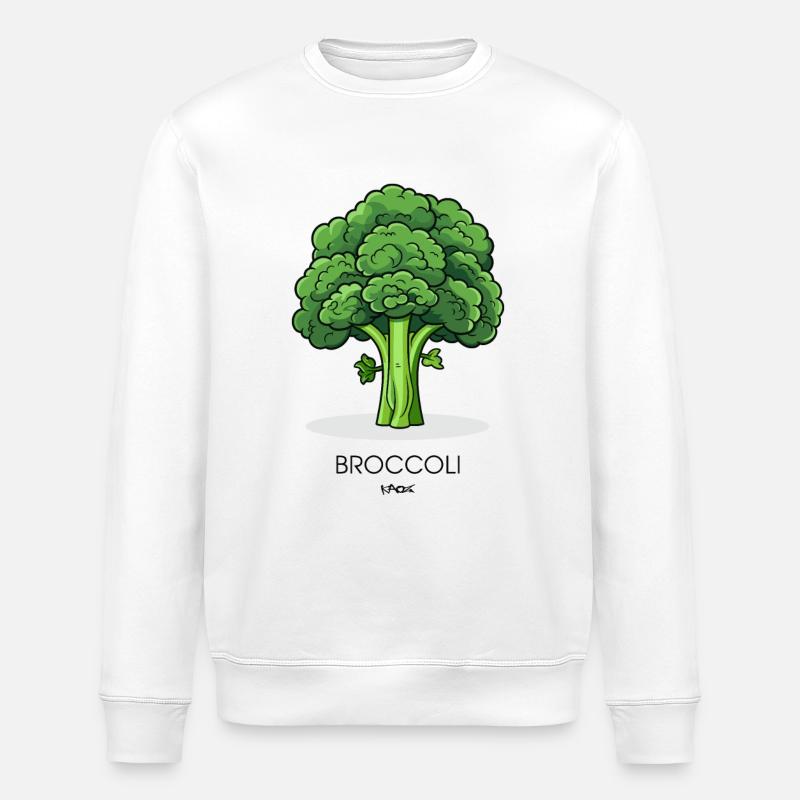 Brocoli facile - Sweat bio ROLLER Stanley/Stella Unisexe - blanc