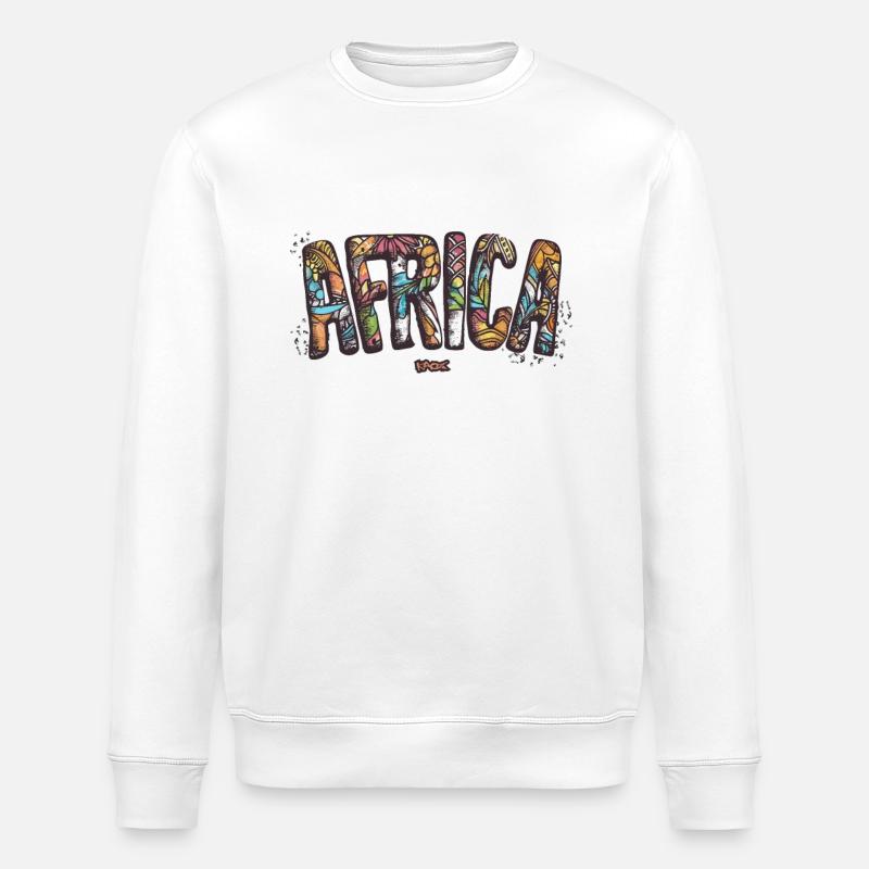 Afrika - Stanley/Stella Unisex Bio-Sweatshirt ROLLER - Weiß