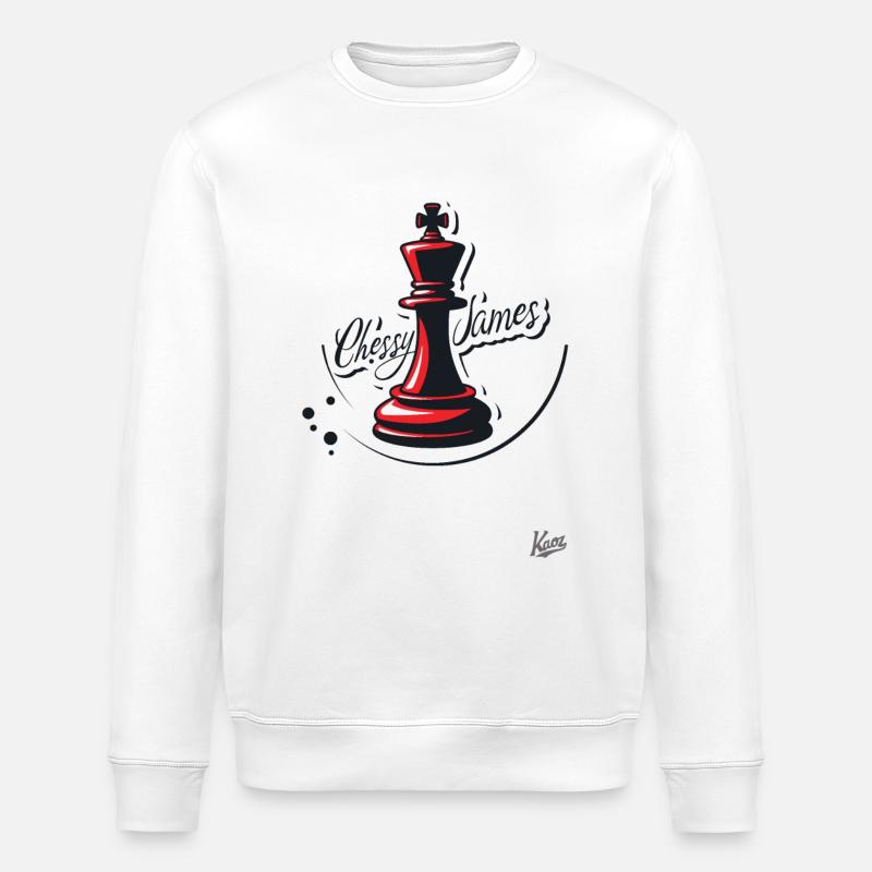 Chessy James, le maître des échecs aux échecs - Sweat bio ROLLER Stanley/Stella Unisexe - blanc