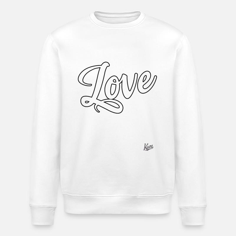 Liebe - Stanley/Stella Unisex Bio-Sweatshirt ROLLER - Weiß
