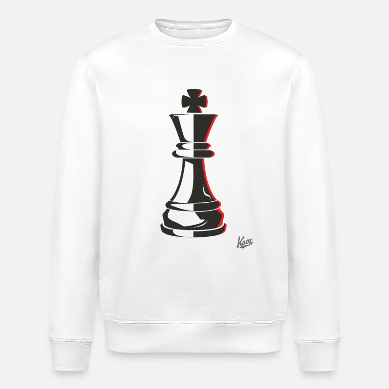 Roi des échecs - Sweat bio ROLLER Stanley/Stella Unisexe - blanc
