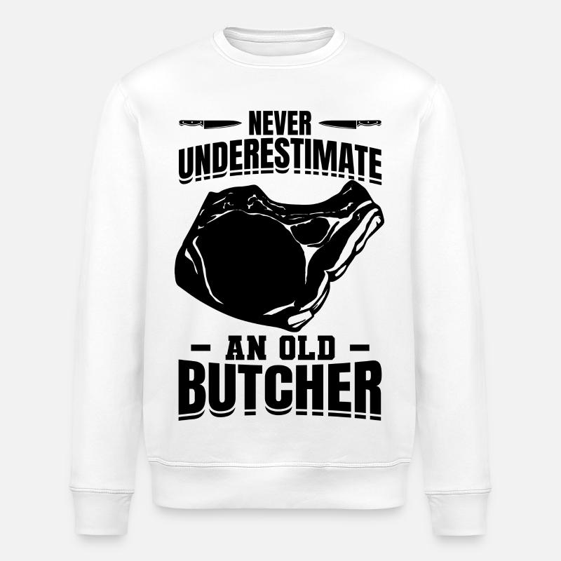 Papy boucher - Sweat bio ROLLER Stanley/Stella Unisexe - blanc