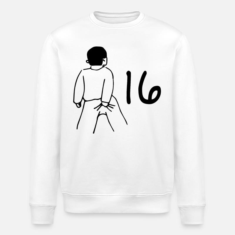 16e anniversaire - 16 ans - Sweat bio ROLLER Stanley/Stella Unisexe - blanc