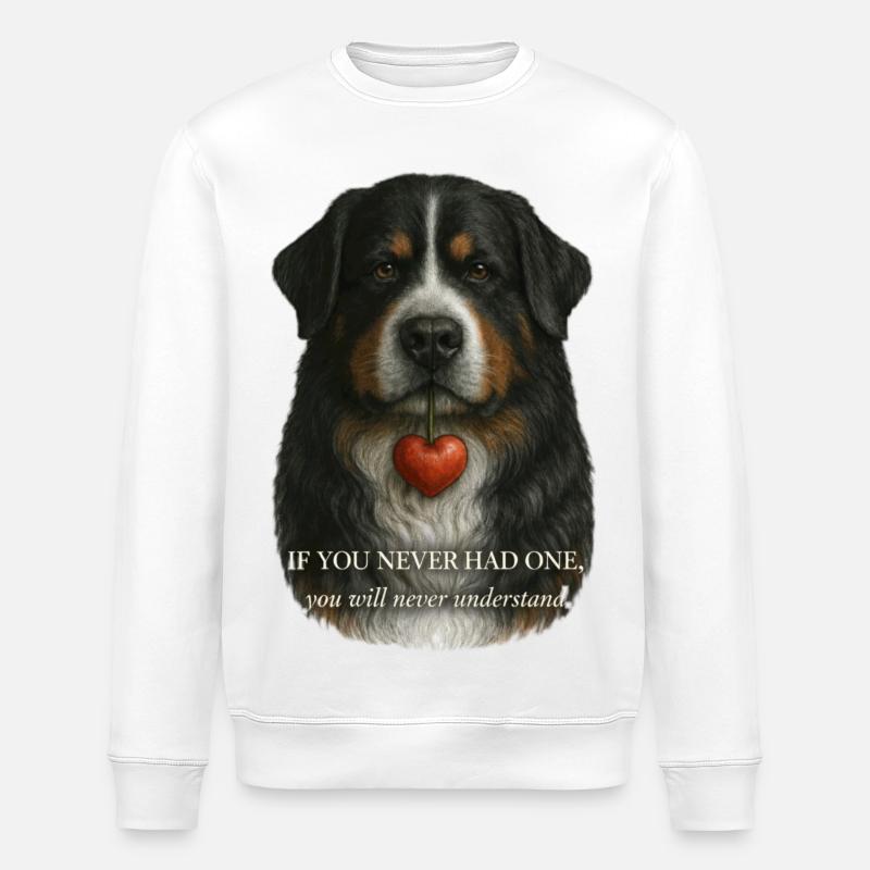 Bouvier bernois - Sweat bio ROLLER Stanley/Stella Unisexe - blanc