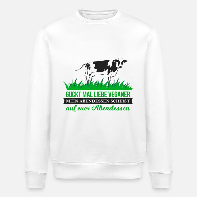 Kuhfladen - Stanley/Stella Unisex Bio-Sweatshirt ROLLER - Weiß