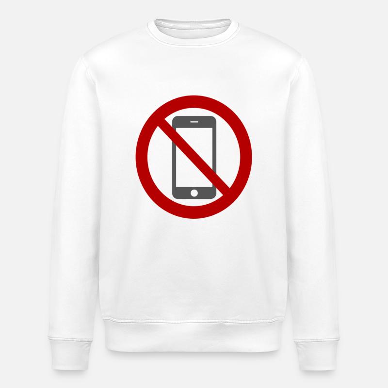 Téléphone interdit. - Sweat bio ROLLER Stanley/Stella Unisexe - blanc