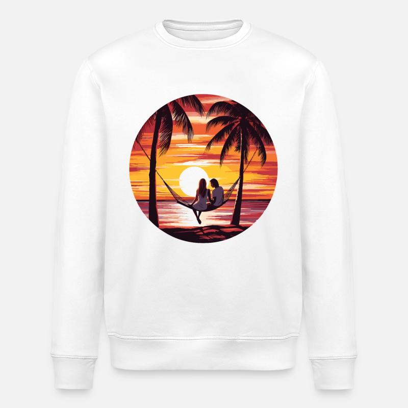 Oase Der Entspannung - Stanley/Stella Unisex Bio-Sweatshirt ROLLER - Weiß