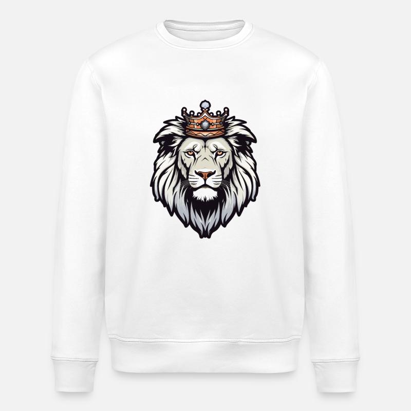 Glänzender König - Stanley/Stella Unisex Bio-Sweatshirt ROLLER - Weiß