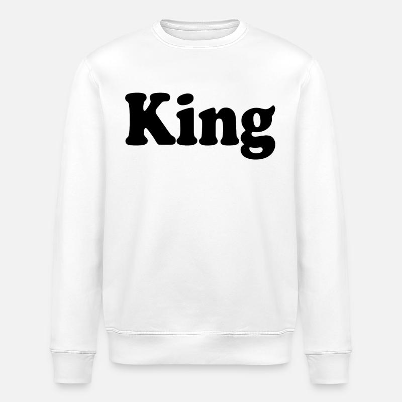 King - Stanley/Stella Unisex Bio-Sweatshirt ROLLER - Weiß