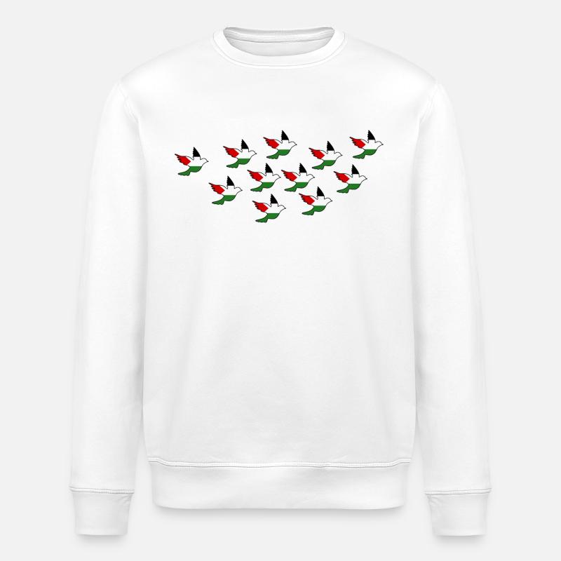 Palestine - Sweat bio ROLLER Stanley/Stella Unisexe - blanc