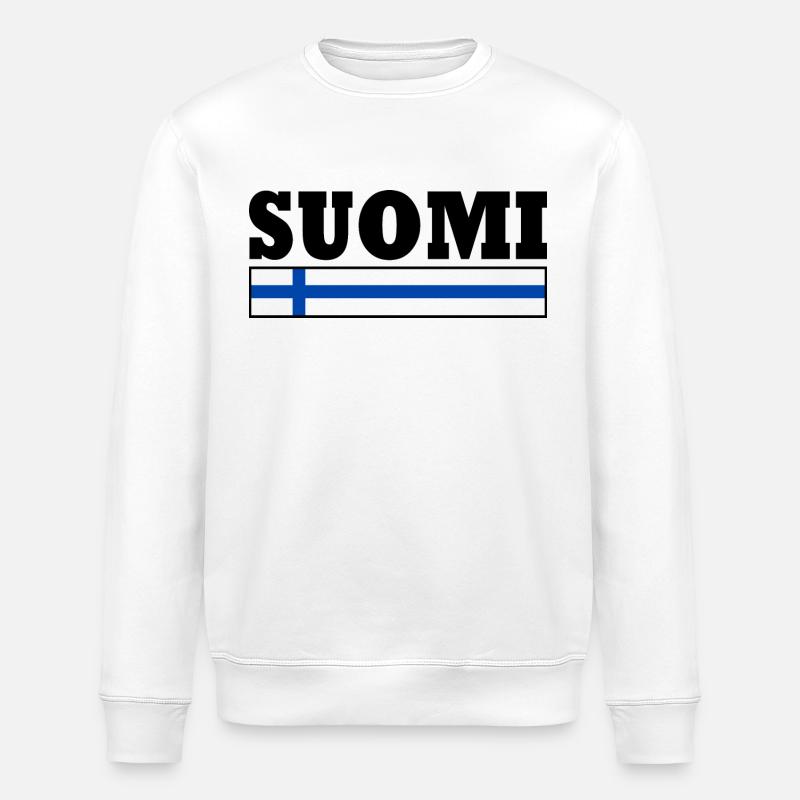 Suomi - Stanley/Stella Unisex Bio-Sweatshirt ROLLER - Weiß