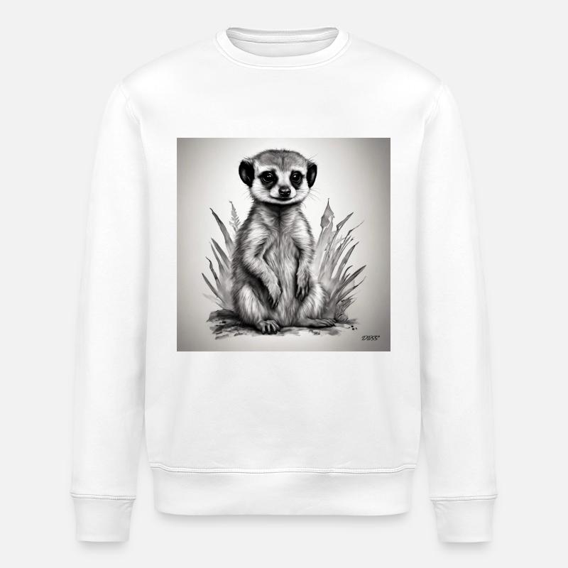 Suricate de bébé - Sweat bio ROLLER Stanley/Stella Unisexe - blanc