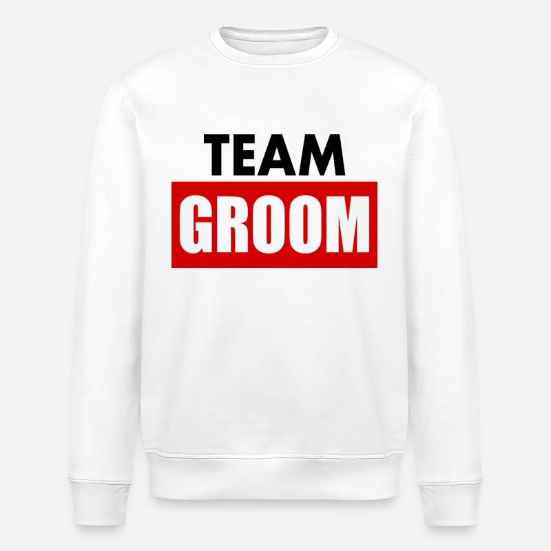 Team groom - Stanley/Stella Unisex Bio-Sweatshirt ROLLER - Weiß