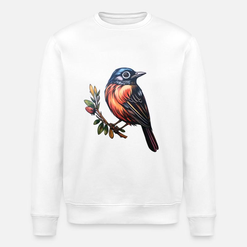 Vogel - Stanley/Stella Unisex Bio-Sweatshirt ROLLER - Weiß