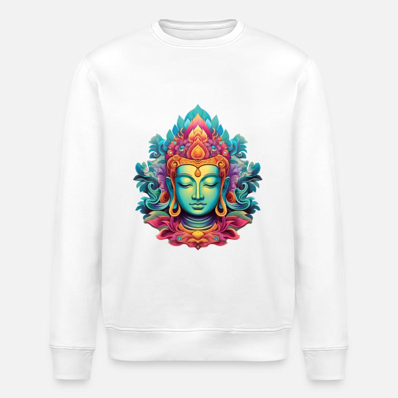 InnerPeaceWear - Stanley/Stella ROLLER Unisex Organic Sweatshirt - white