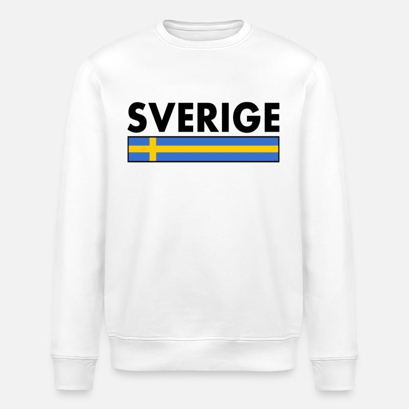 Sverige - Stanley/Stella Unisex Bio-Sweatshirt ROLLER - Weiß