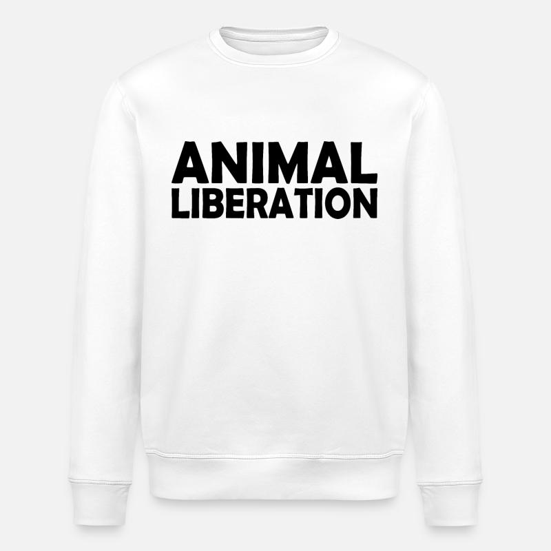 Animal liberation - Stanley/Stella Unisex Bio-Sweatshirt ROLLER - Weiß