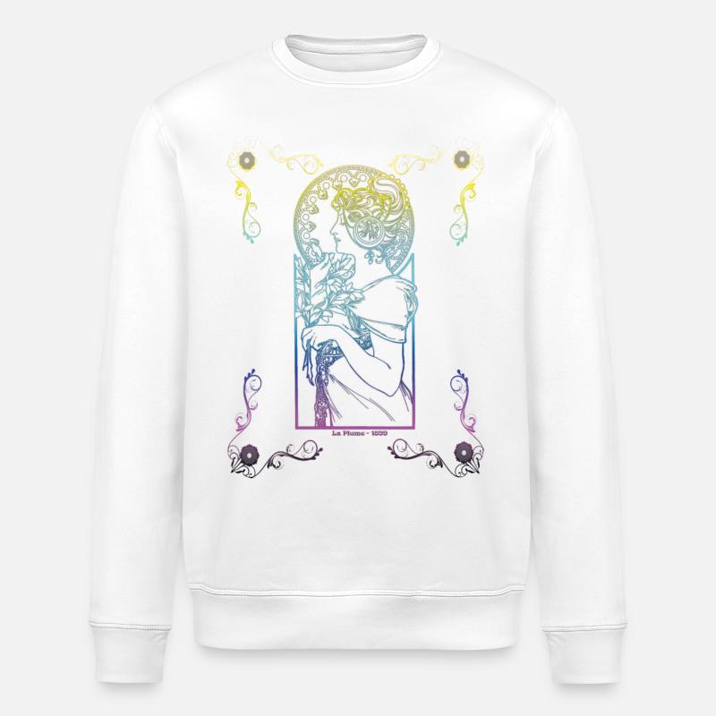 Alfons Mucha - Sweat bio ROLLER Stanley/Stella Unisexe - blanc