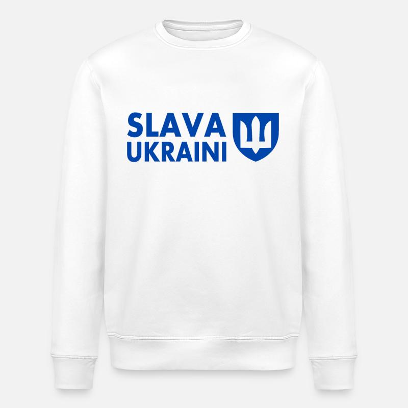 Slava ukraini - Sweat bio ROLLER Stanley/Stella Unisexe - blanc