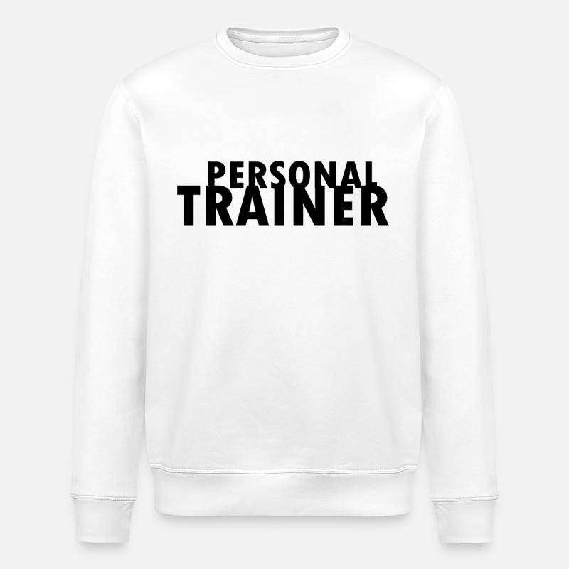 Personal trainer - Sweat bio ROLLER Stanley/Stella Unisexe - blanc