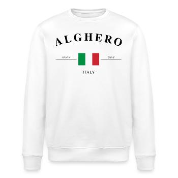 Alghero Sardaigne Vacances Coordonnées de voyage - Sweat bio ROLLER Stanley/Stella Unisexe - blanc - Devant - Nik (191cm)