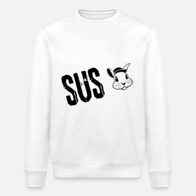 Sus-Vibes | Jugendwort - Stanley/Stella Unisex Bio-Sweatshirt ROLLER - Weiß