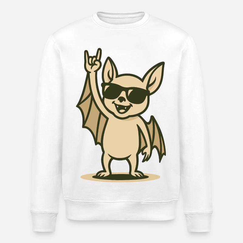 Bat’n’Roll Bébé - Sweat bio ROLLER Stanley/Stella Unisexe - blanc