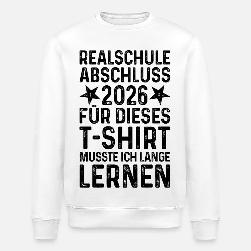 Realschulabschluss 2026 - Stanley/Stella Unisex Bio-Sweatshirt ROLLER - Weiß