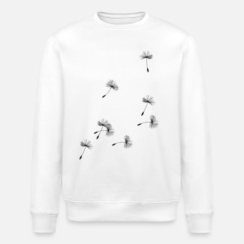 Flugschirme der Pusteblume. Geschenk - Stanley/Stella Unisex Bio-Sweatshirt ROLLER - Weiß