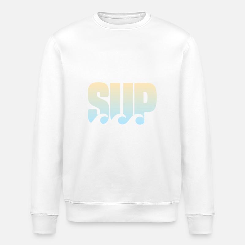 SUP paddling - Stanley/Stella ROLLER Unisex Organic Sweatshirt - white