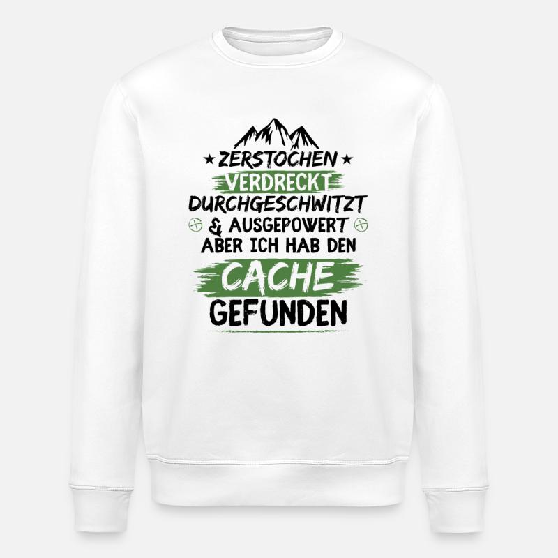 Zerstochen verdreckt durchgeschwitzt - Stanley/Stella Unisex Bio-Sweatshirt ROLLER - Weiß